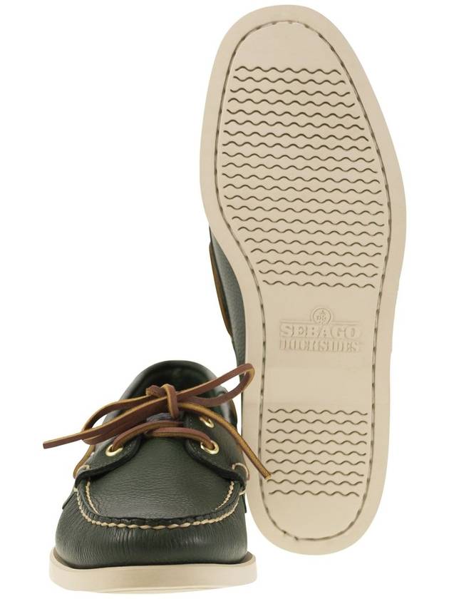 PORTLAND - Moccasin with grained leather - SEBAGO - BALAAN 5