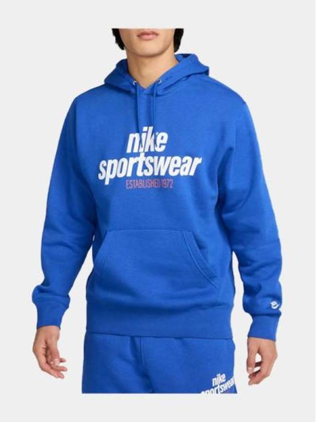 Sportswear Club Hoodie Blue - NIKE - BALAAN 2