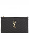 Monogram Quilted Clutch Bag Black - SAINT LAURENT - BALAAN 2