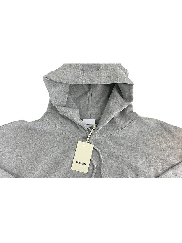 Embroidered Logo Hoodie Grey - VETEMENTS - BALAAN 8