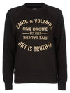 Logo brushed sweatshirt black SJTS7106F - ZADIG & VOLTAIRE - BALAAN 6