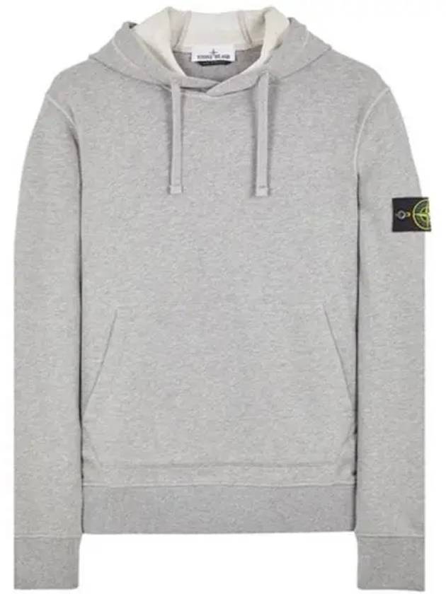 Signature Logo Patch Hoodie Grey - STONE ISLAND - BALAAN 2