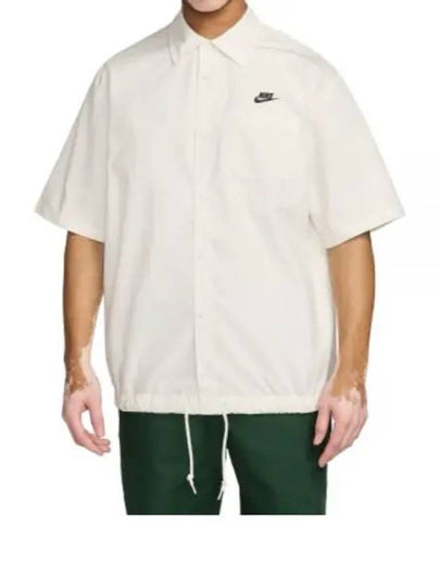 Club Oxford Short Sleeve Shirt White - NIKE - BALAAN 2