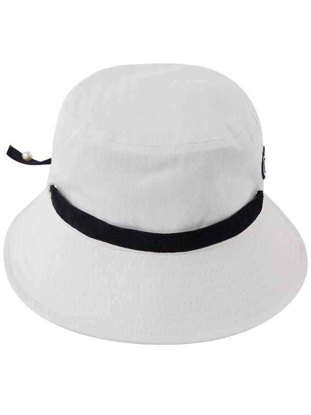 Golf Ribbon Decoration White Bucket Hat DO6212AH82-1 - DOYOUKNOWMC GOLF WEAR - BALAAN 2