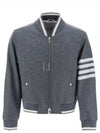 4 Bar Stripe Bomber Jacket Grey - THOM BROWNE - BALAAN 2