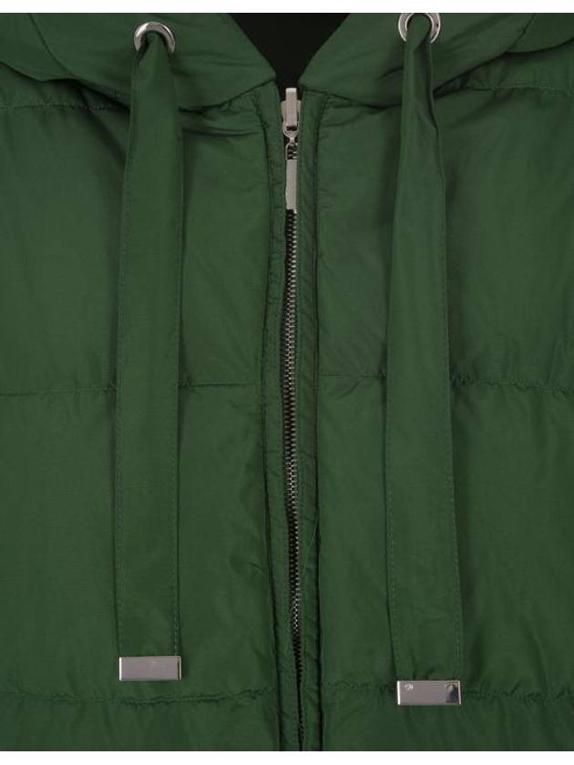 Women's Taffeta Reversible Wet Repellant Down Padding Green - MAX MARA - BALAAN 5