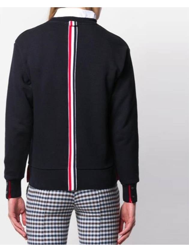 Center Back RWB Stripe Classic Loopback Crewneck Sweatshirt Navy - THOM BROWNE - BALAAN 5