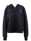 Triomphe Embroidered Zip Up Hoodie Navy - CELINE - BALAAN 2