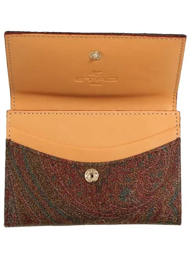 Paisley Card Wallet Brown - ETRO - BALAAN 3