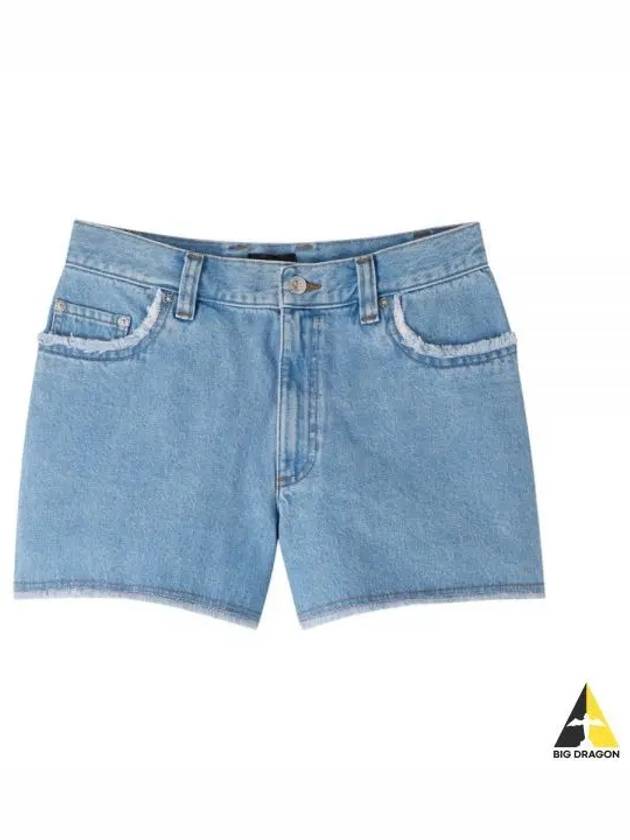 Mid-Thigh Denim Shorts Pale Blue - A.P.C. - BALAAN 2