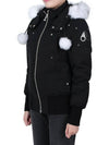 Original Debbie Bomber Jacket White Shearling Black - MOOSE KNUCKLES - BALAAN 5