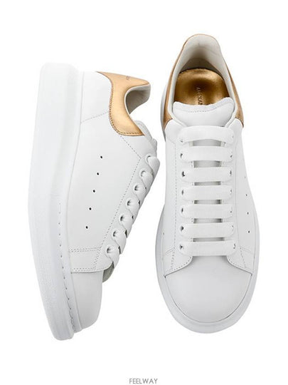 Oversole Gold Tab Low Top Sneakers White - ALEXANDER MCQUEEN - BALAAN 2