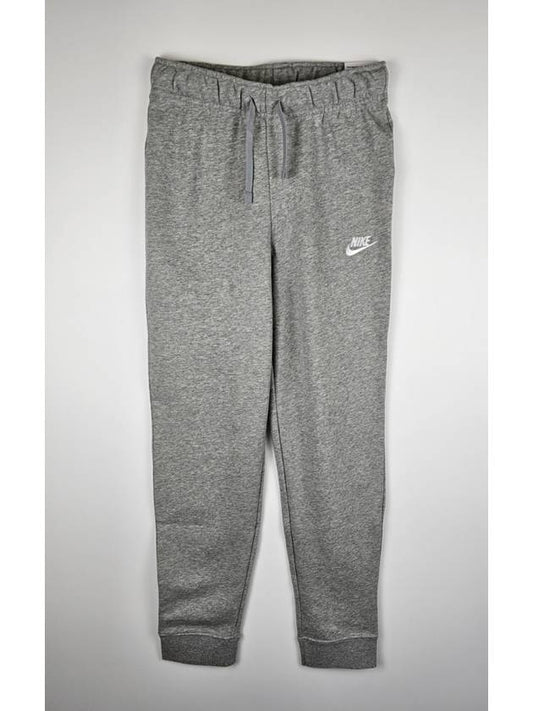 Women's Sportswear Club Fleece Mid-Rise Slim Track Pants Grey - NIKE - BALAAN 2