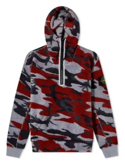 Heritage Camo Fleece Hoodie Camo Red - STONE ISLAND - BALAAN 2