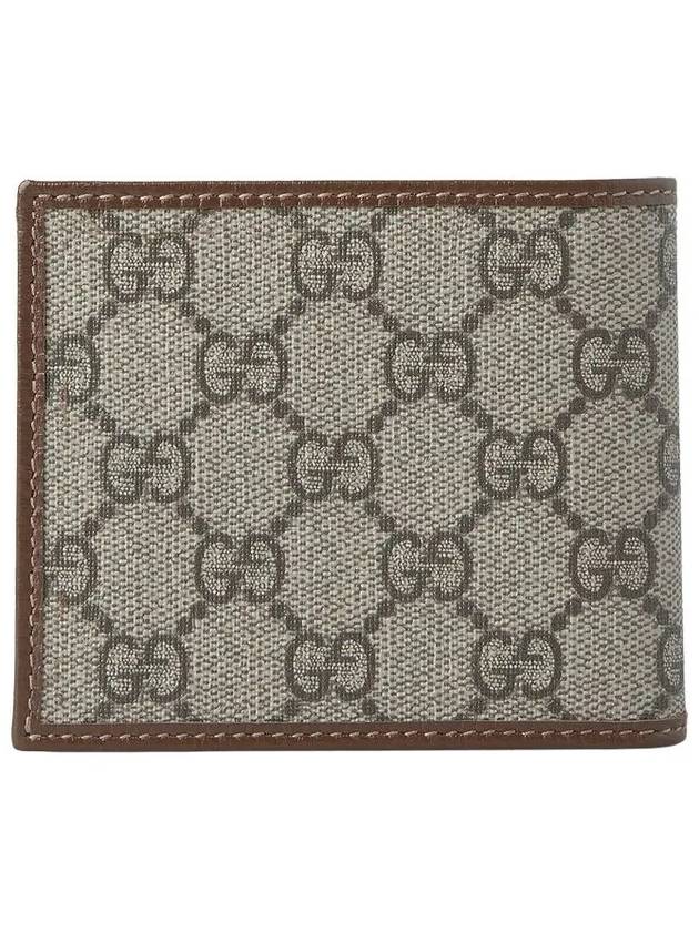 GG Supreme Interlocking Half Wallet Brown - GUCCI - BALAAN 9