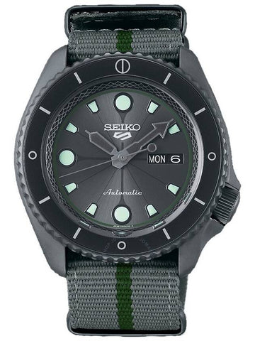 Seiko 5 Sports Naruto & Boruto Limited Edition Automatic Grey Dial Men's Watch SRPF75K1 - SEIKO - BALAAN 1