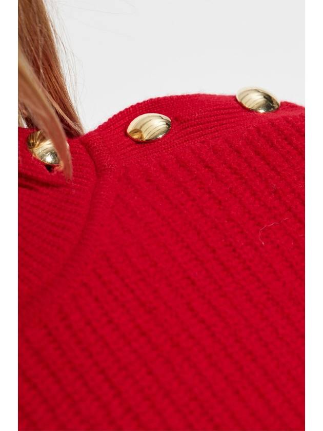 Isabel Marant Wool Sweater Nolly, Women's, Red - ISABEL MARANT - BALAAN 5