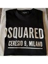 Men's Ceresio 9 Logo Short Sleeve T-Shirt Black - DSQUARED2 - BALAAN 3