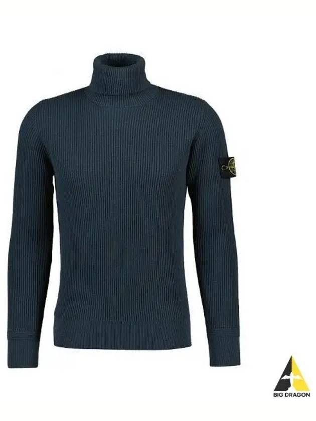 Wappen Patch Wool Turtleneck Green - STONE ISLAND - BALAAN 2