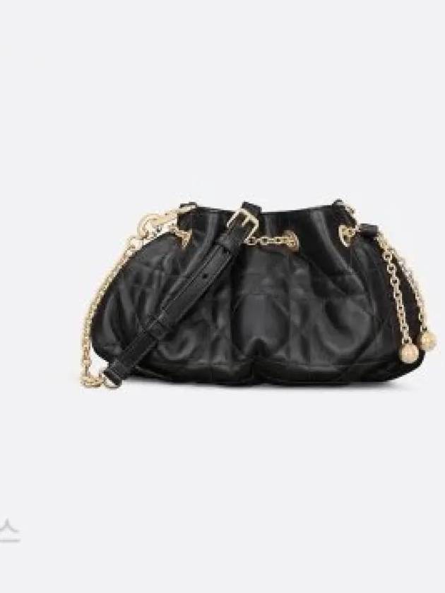 Ammi Small Leather Bucket Bag Black - DIOR - BALAAN 2