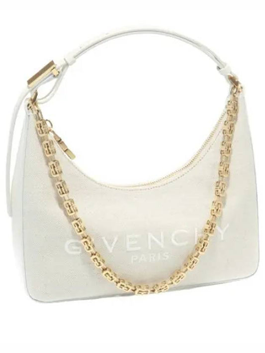 Moon cutout chain canvas bag small women s shoulder - GIVENCHY - BALAAN 1