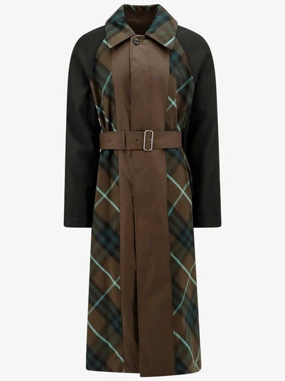 Reversible Check Motif Trench Coat Brown - BURBERRY - BALAAN 2