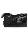 Cassette Intrecciato Tech Padding Cross Bag Black - BOTTEGA VENETA - BALAAN 3