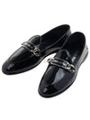 Logo Patent Leather Loafers Black - MIU MIU - BALAAN 2