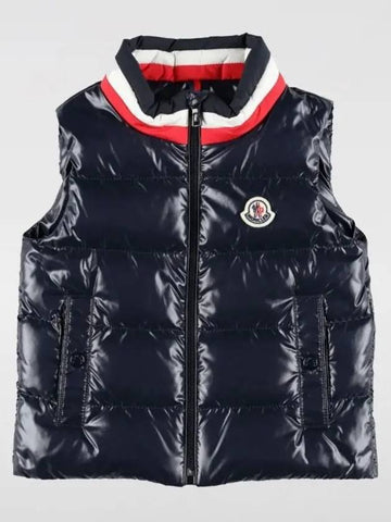 Kids Logo Patch Down Padding Vest 1A000155963V 742 - MONCLER - BALAAN 1