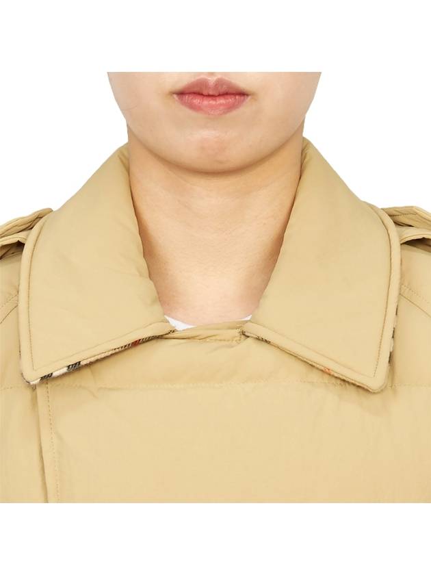 Double Breasted Mid Length Down Padded Beige - BURBERRY - BALAAN 7