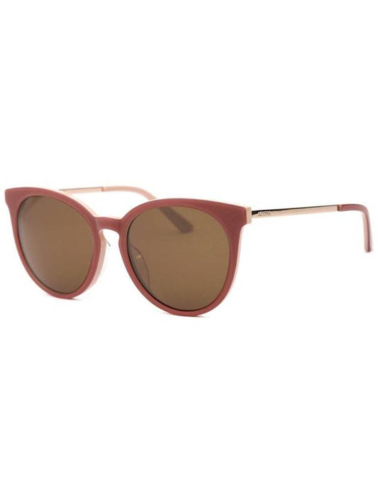 AG E105S C3 round oversized horn rimmed women s luxury sunglasses - AGATHA - BALAAN 1