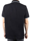 Logo Patch Polo Shirt Black - STONE ISLAND - BALAAN 6