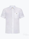 Men's Logo Classic Short Sleeve Shirt White - VIVIENNE WESTWOOD - BALAAN 2