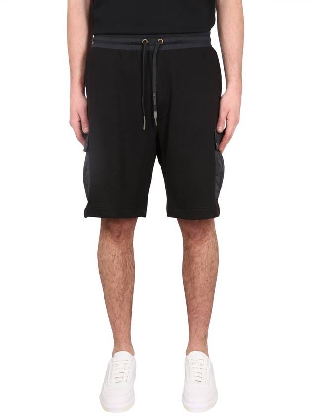 Drawstring Cargo Shorts Black - MONCLER - BALAAN 2