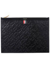 MAC021A 03897 001 Toy embossing clutch bag - THOM BROWNE - BALAAN 1