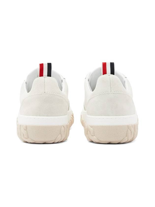 Calf Suede Cable Knit Sole Field Shoes White - THOM BROWNE - BALAAN 6