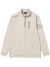 Double color combination zipper half zip-up t-shirt BEIGE - 20THHOLE - BALAAN 1