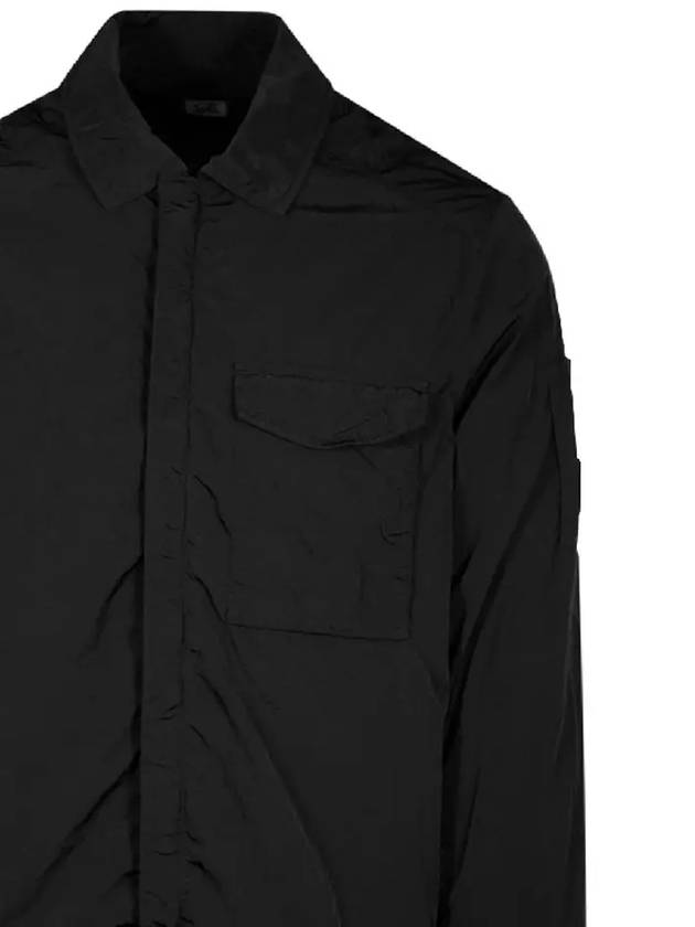 Chrome-R Pocket Over Long Sleeve Shirt Black - CP COMPANY - BALAAN 5