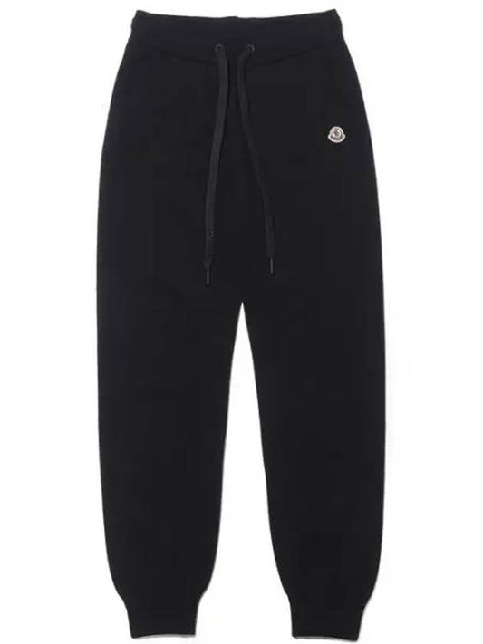 9L00001 M1131 999 Logo Patch Knit Training Pants - MONCLER - BALAAN 1