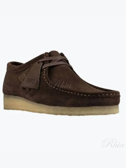 Wallabee Suede Loafers Dark Brown - CLARKS - BALAAN 2