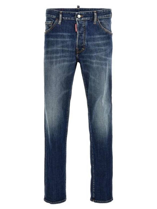 Denim Straight Pants S71LB1422S30664470 Blue - DSQUARED2 - BALAAN 1