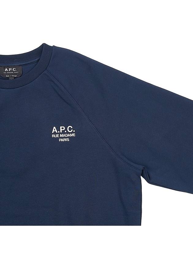 Sonia Cotton Sweatshirt Navy - A.P.C. - BALAAN 5