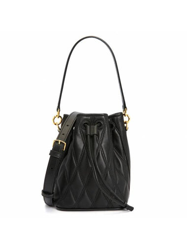 Donae Leather Bucket Bag Black - BALLY - BALAAN 1