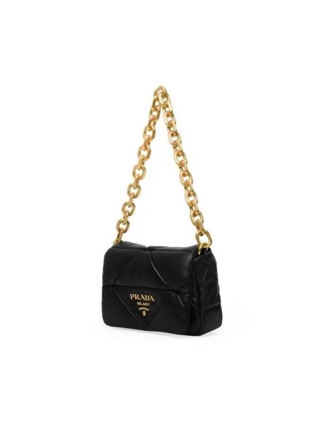 1BD292 2DMO F0002 System Nappa Padded Patchwork Triangle Logo Chain Shoulder Bag - PRADA - BALAAN 4