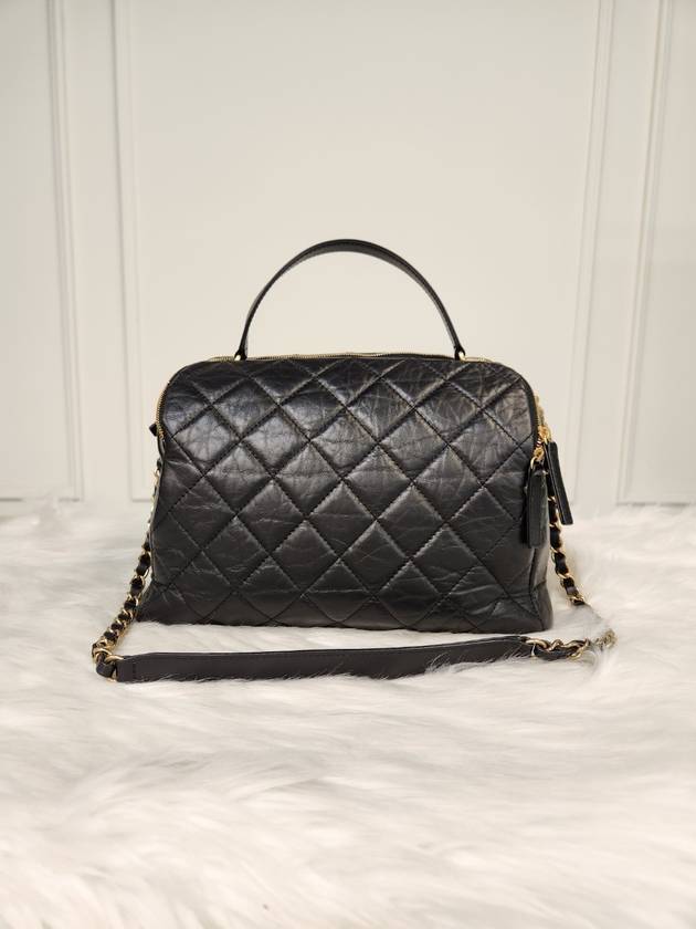 Women s Bowling Bag Top Handle Black AS3740 Condition - CHANEL - BALAAN 4