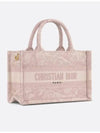 Toile De Jouy Reverse Embroidered Mini Book Tote Bag Pink - DIOR - BALAAN 3