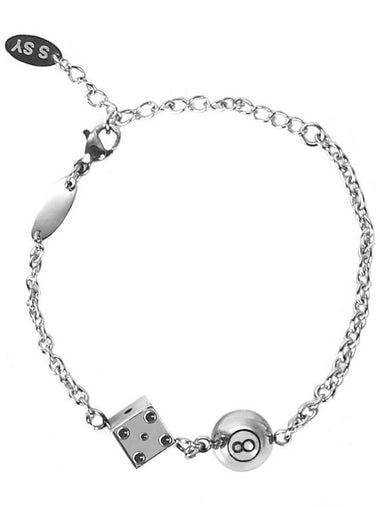 8 ball dice bracelet silver - S SY - BALAAN 1