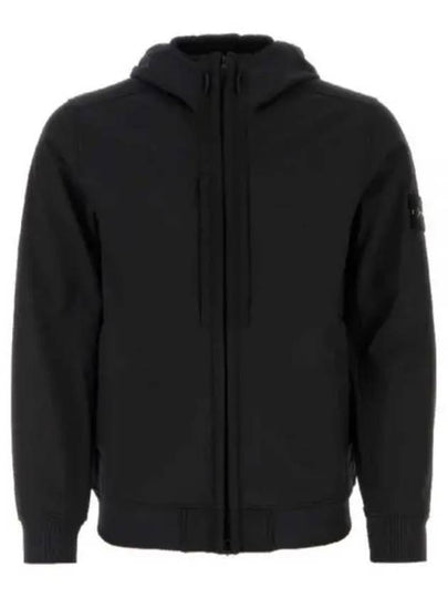 Soft Shell RE Dye Technology Hooded Jacket Black - STONE ISLAND - BALAAN 2