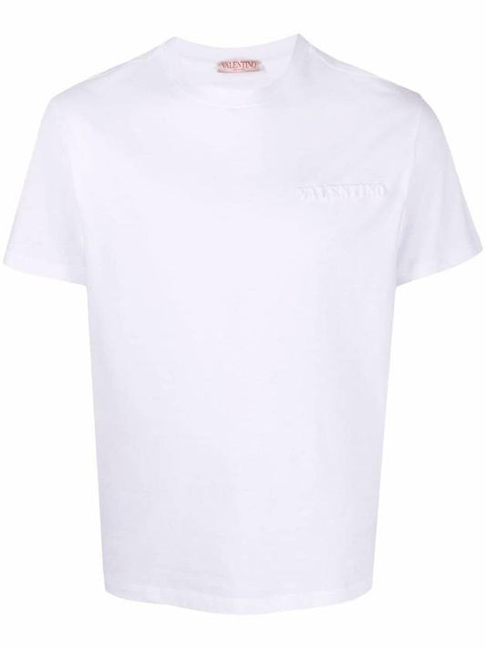 Logo Short Sleeve T-Shirt White - VALENTINO - BALAAN 1