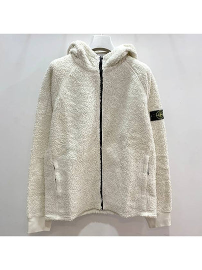 Kids Waffen Patch Terry Hooded Zip up Jacket 12 14 Mastic White 771660343 V0097 - STONE ISLAND - BALAAN 2